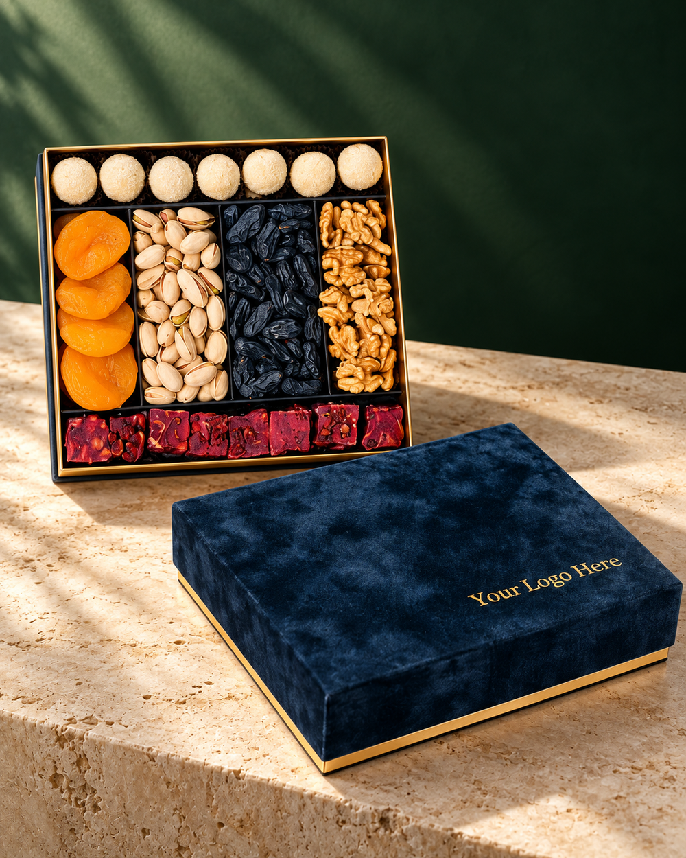 Velvet-style gift box